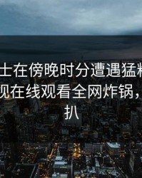业内人士在傍晚时分遭遇猛料 炸锅，蘑菇影视在线观看全网炸锅，详情深扒